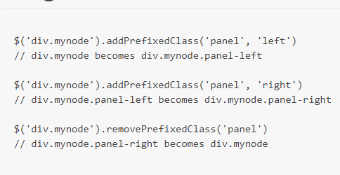 jQuery addPrefixedClass